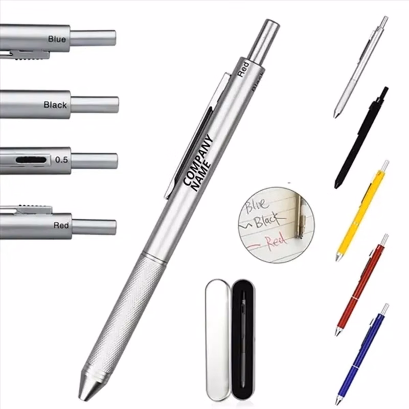 4 in 1 Multicolor Mechanical Ballpoint Pen
