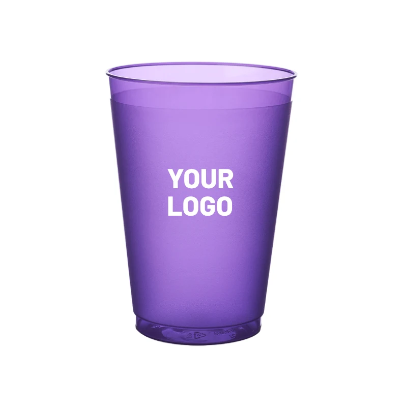 Flexible Frosted Stadium Plastic Cup, 12 oz. 1