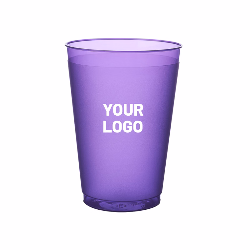 Flexible Frosted Stadium Plastic Cup, 12 oz.