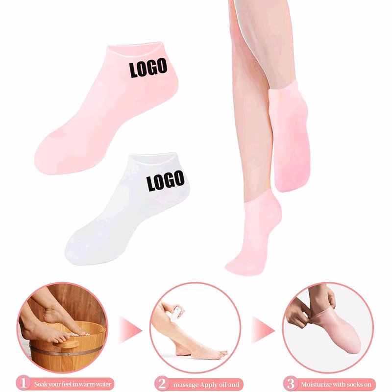 Silicone Socks for Women/Moisturizing Foot Socks/Women's Spa Pedicure Socks