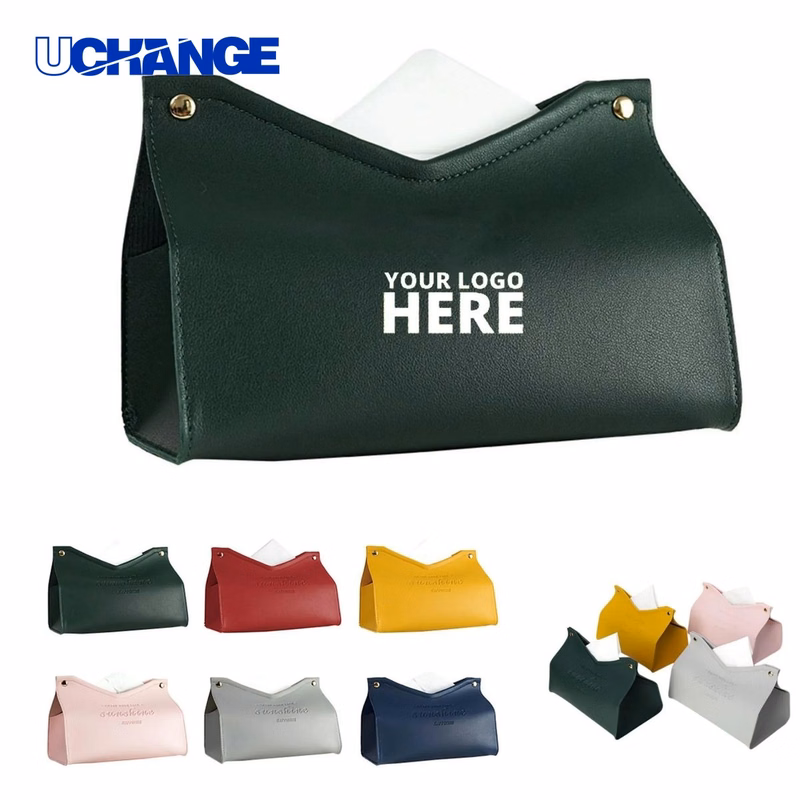 Stylish PU Leather Tissue Box Holder