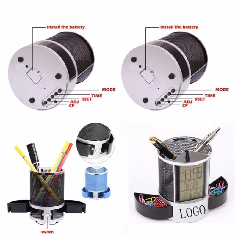 Electronic calendar penholder