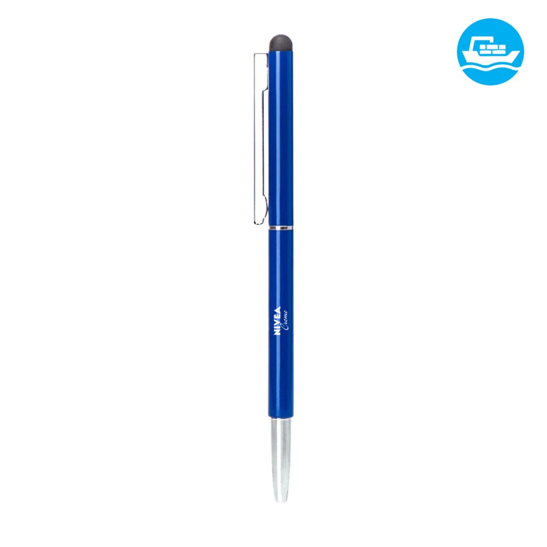 Brass & Stainless Steel Pen with Stylus - Ocean 1