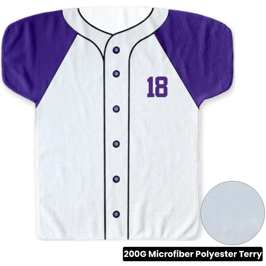Sublimation Short Sleeve Jersey Rally Towel - 17"x17" 1
