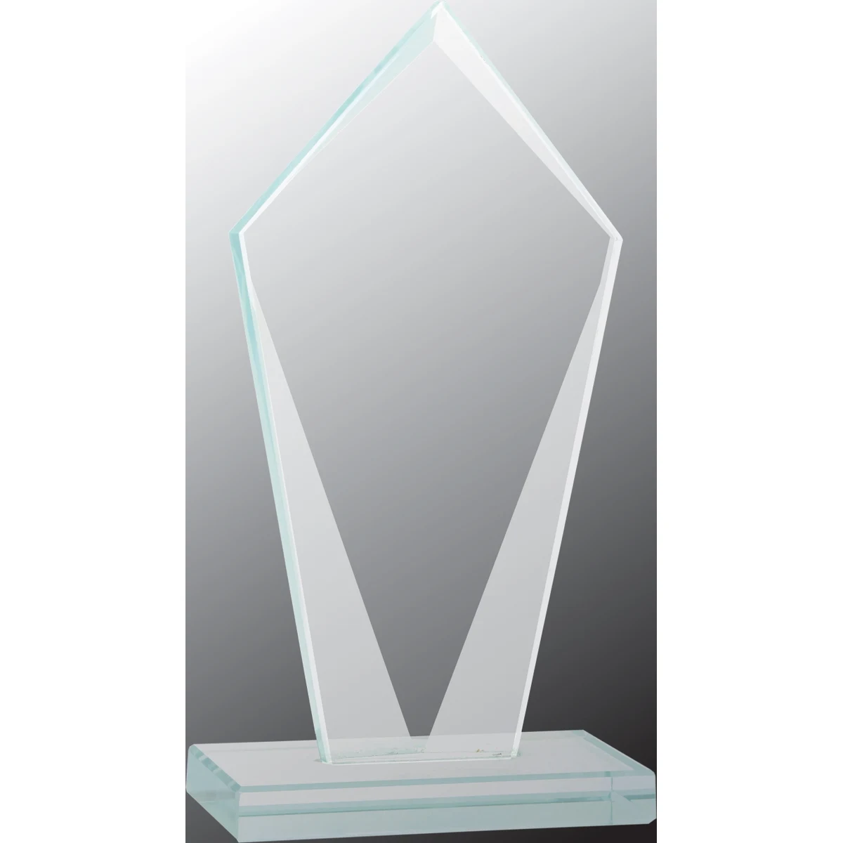 8 1/2" Diamond Jade Glass Award 1