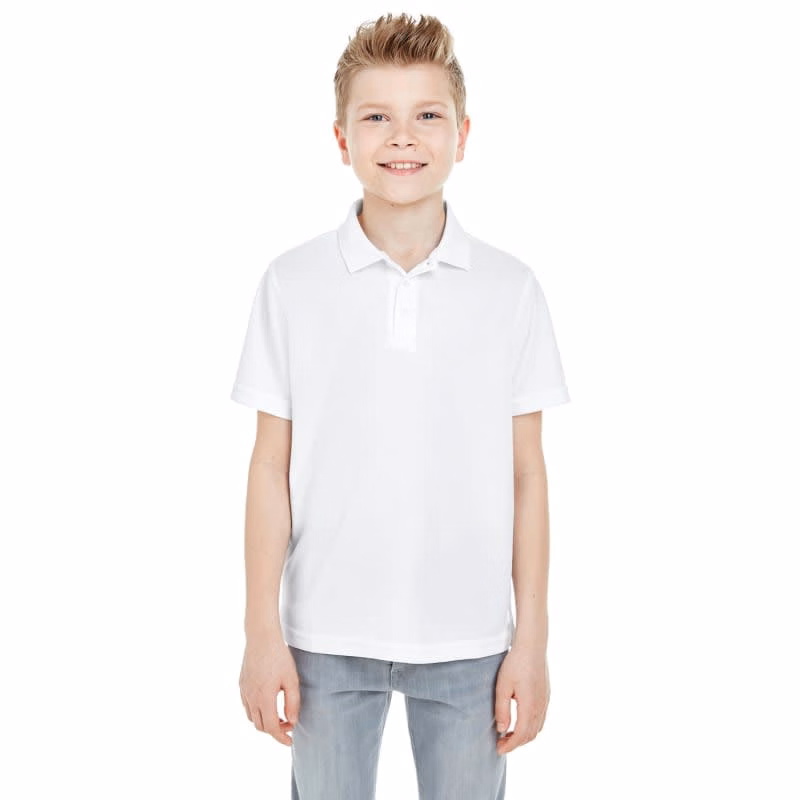 UltraClub Youth Cool & Dry Mesh Piqué Polo