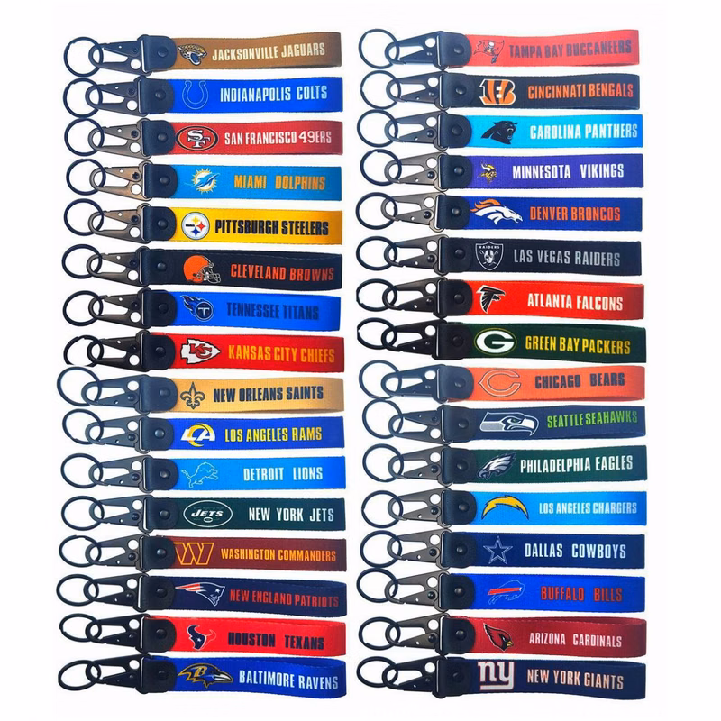 Custom Woven Tactical Keychain with Metal Clip and Keyring