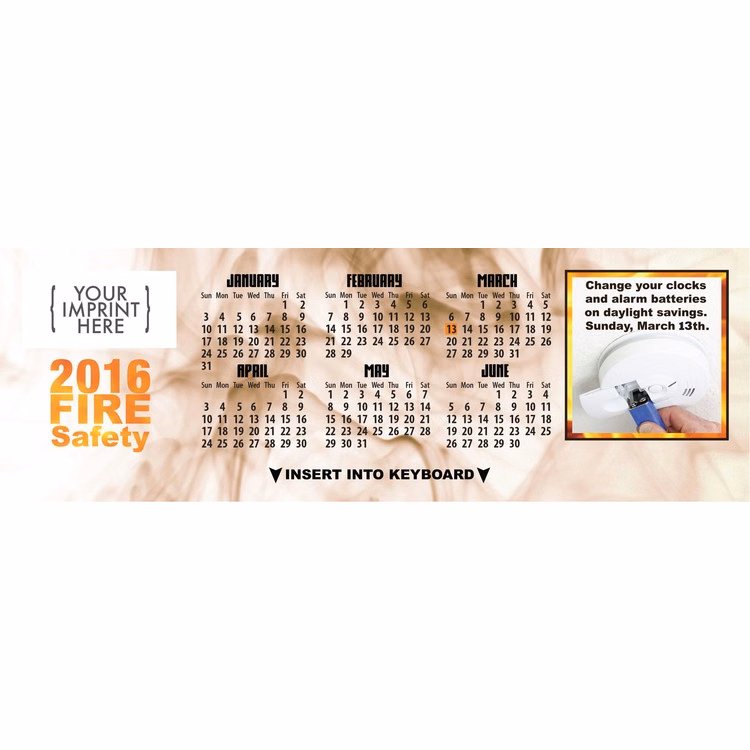 CALENDAR - Fire Safety Keyboard Calendar