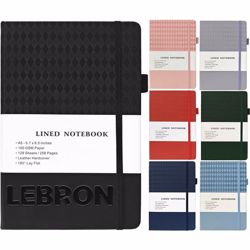 A5 PU Leather Diamond Pattern Notebook