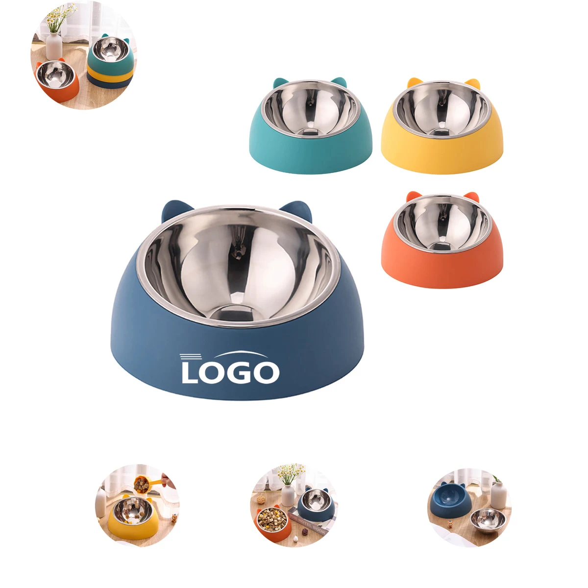 Neck Protection Pet Food Scoop Cat Dog Bowls MOQ20 1