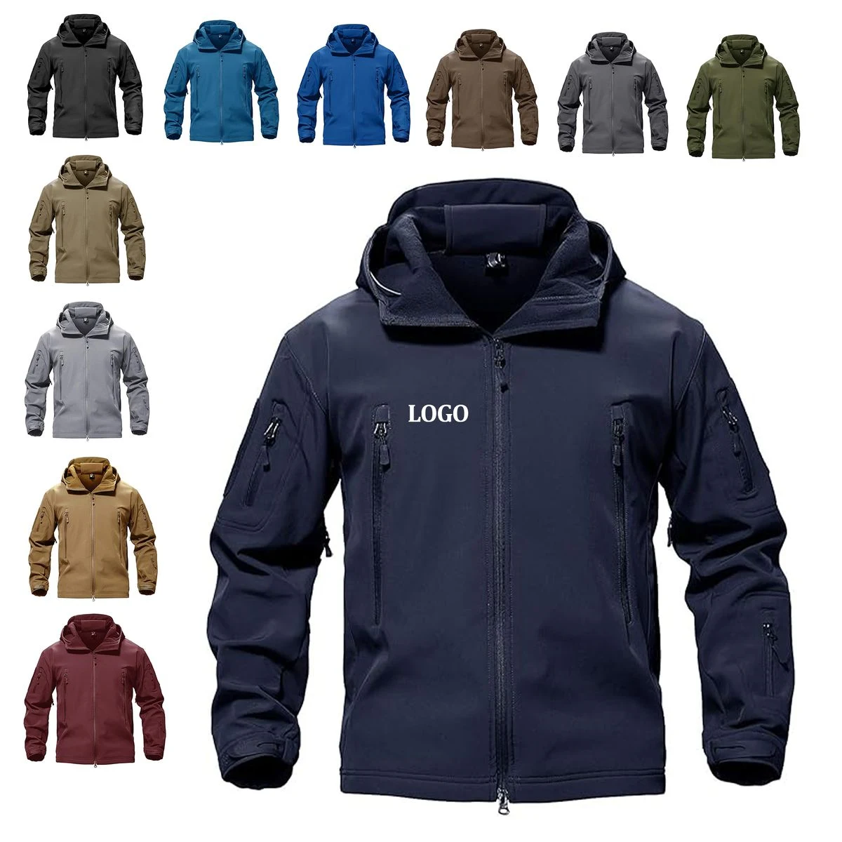 Men's Military Combat Softshell Insulated Jacket 1