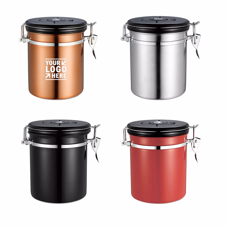 Large Stainless Steel Coffee Container Airtight Canister