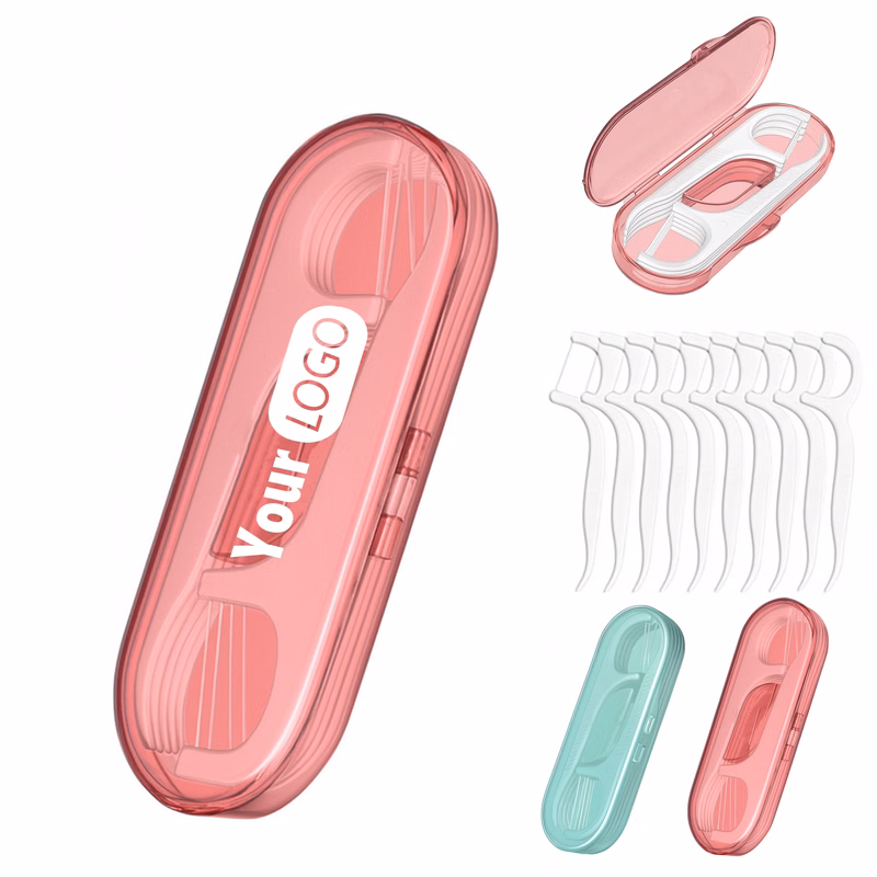 Portable Dental Floss Picks Set With Case