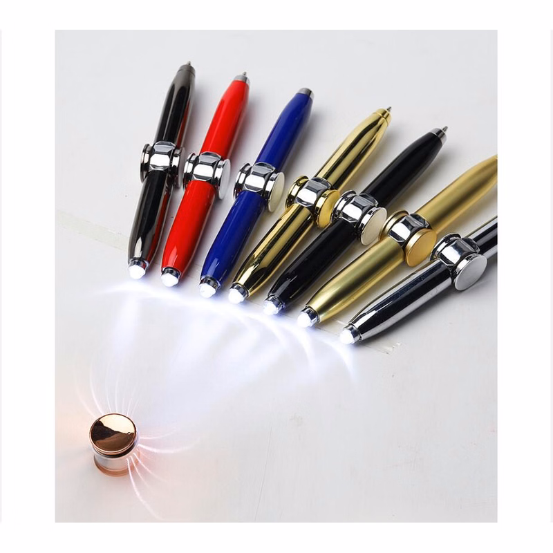 Pressure Reducing Pen Fingertip Gyroscope Rotary Lamp