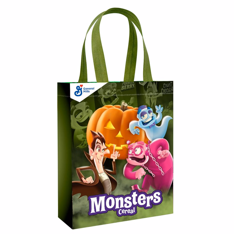 Heat Sealed Full-Color Laminated Non-Woven Gift Bag 9"x12"x4"