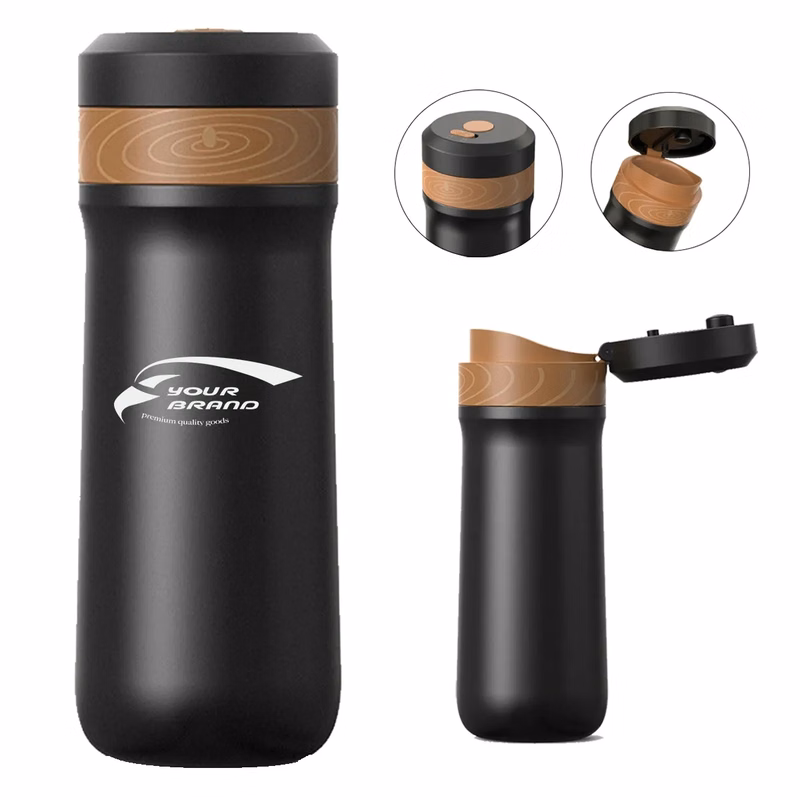 Portable French Press Car-Go Coffee Maker Insulated Bottle