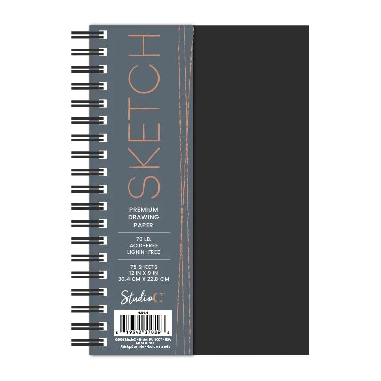 Sketch Books - 75 Sheets 12" x 9" 1
