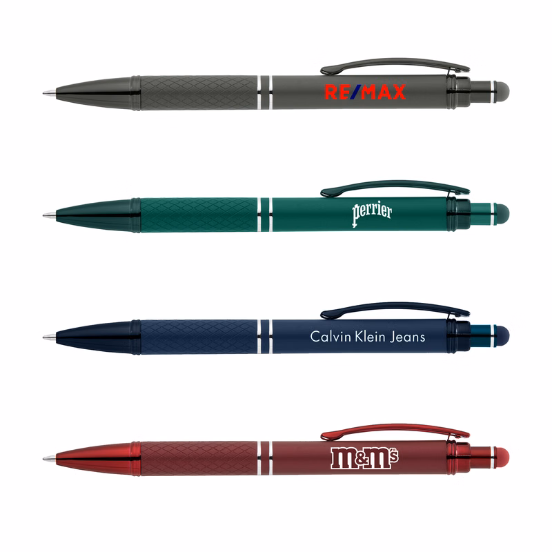 Stylus-446 Soft Touch Metallic Ballpoint Pen