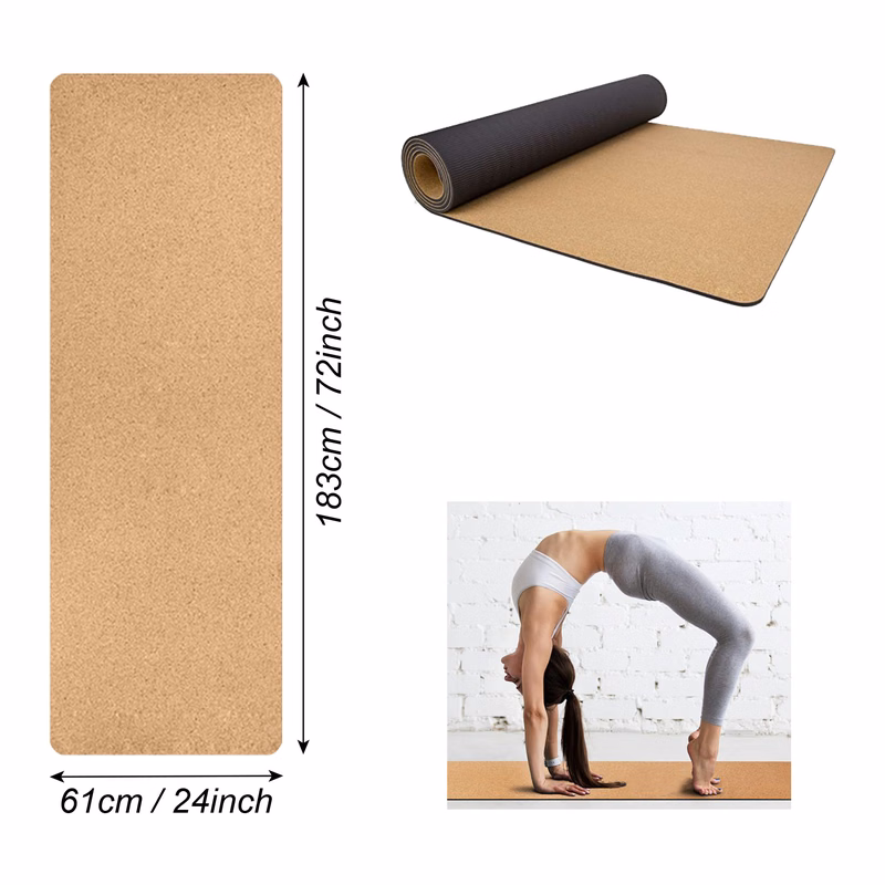 Non-Slip Cork Yoga Mat