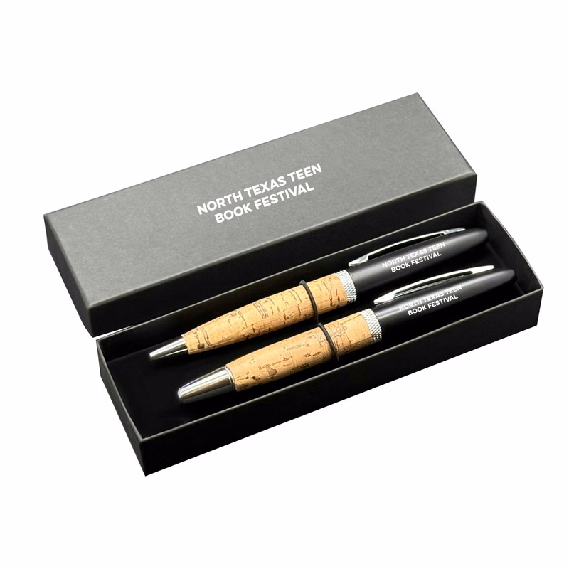 Cork Executive Premade Double Pen Set