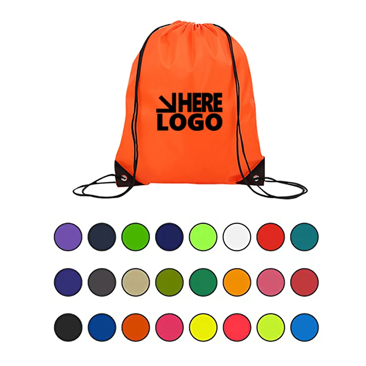 Moq 50 Pcs Drawstring Backpack Bulk Sport Bags Cinch Sack 1