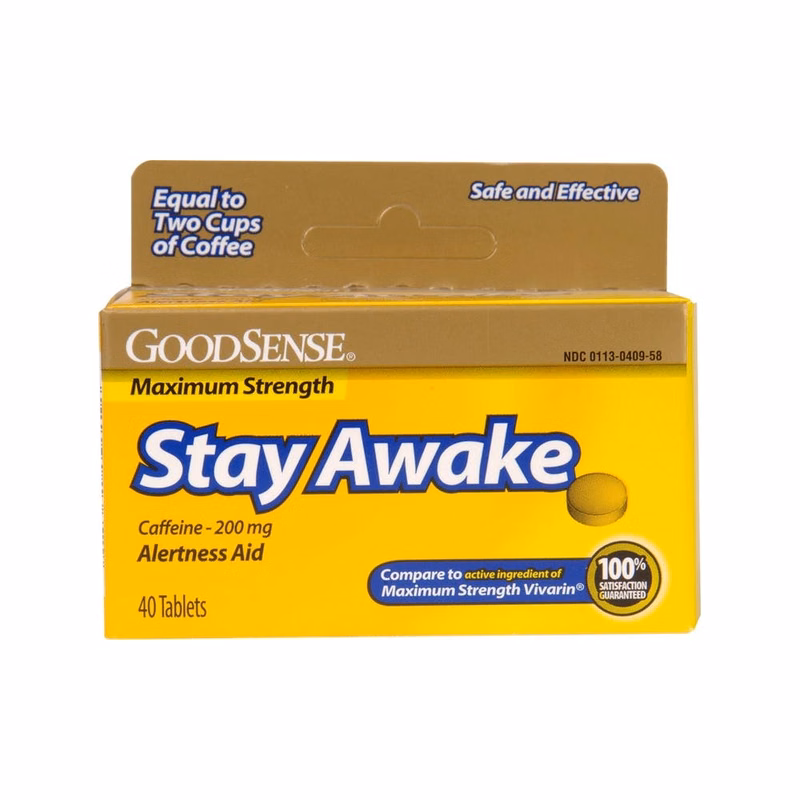 Stay Awake Tablets - 200mg Caffeine