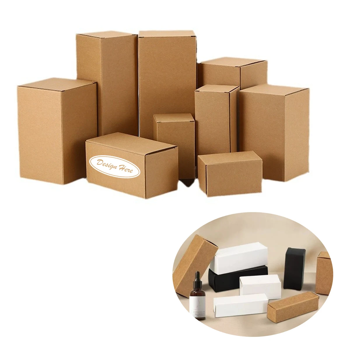 Three-Layer Folding Leather Universal Packaging with Original Color 1