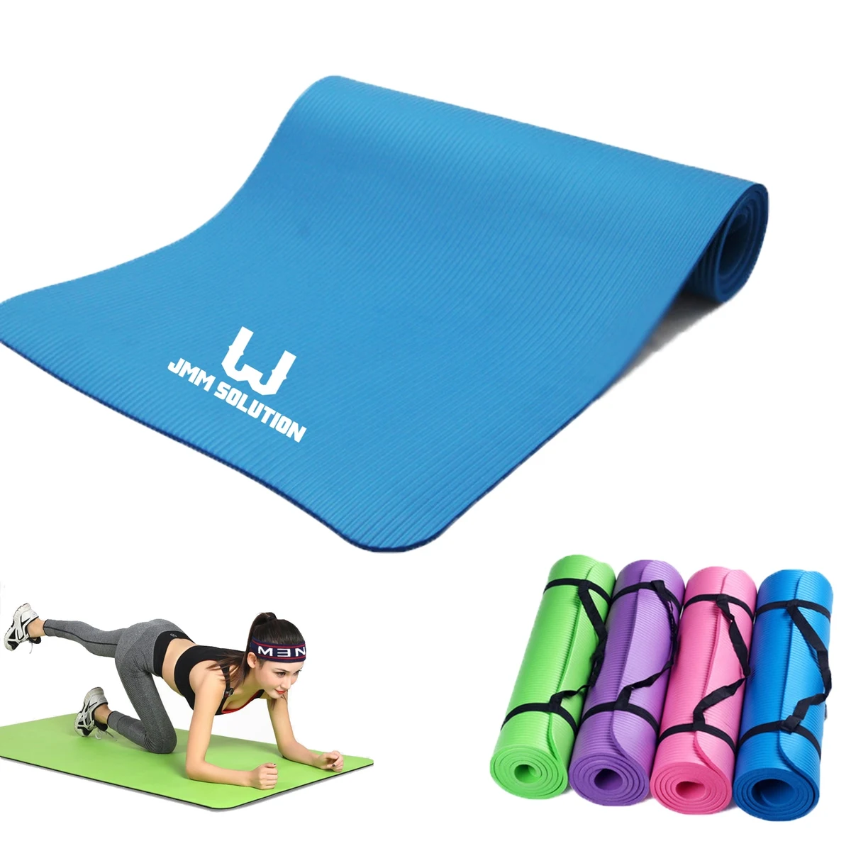 Non-Slip Exercise Yoga Mat With Carrying Strap 1