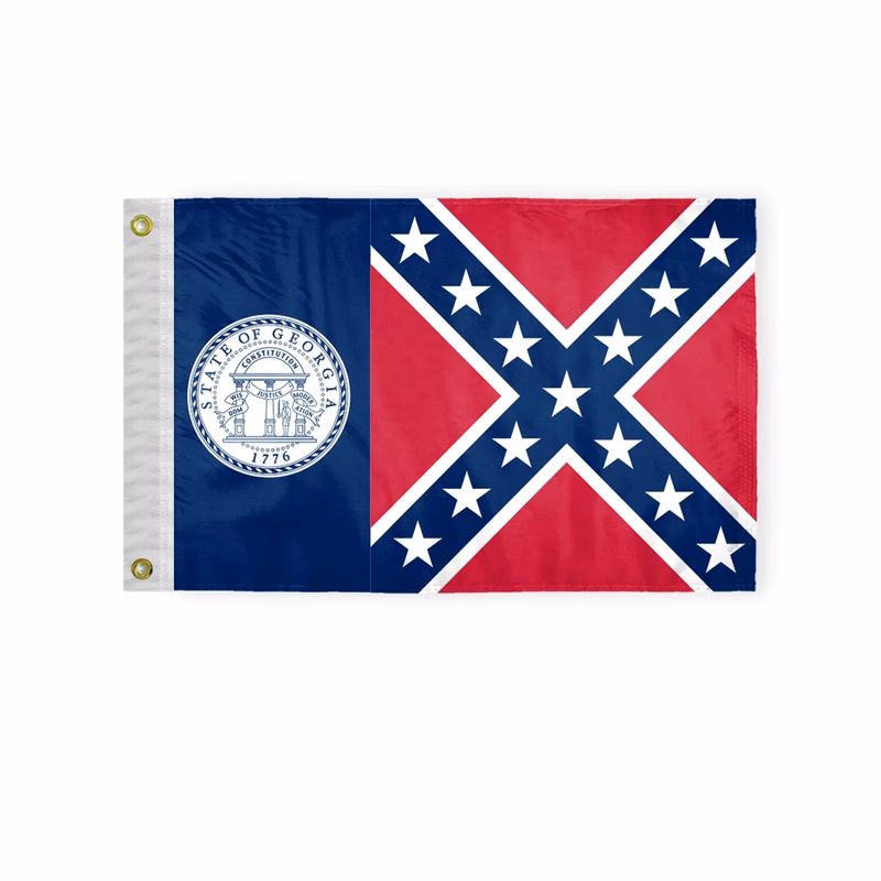 12"x18" to  8'x12'  Georgia Until 2001 Nylon Flags