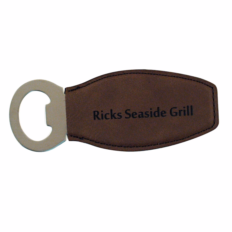 Oval Leatherette Bottle Opener