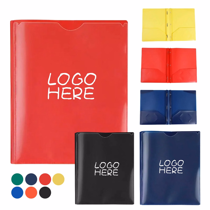 Plastic Two Pocket Folder