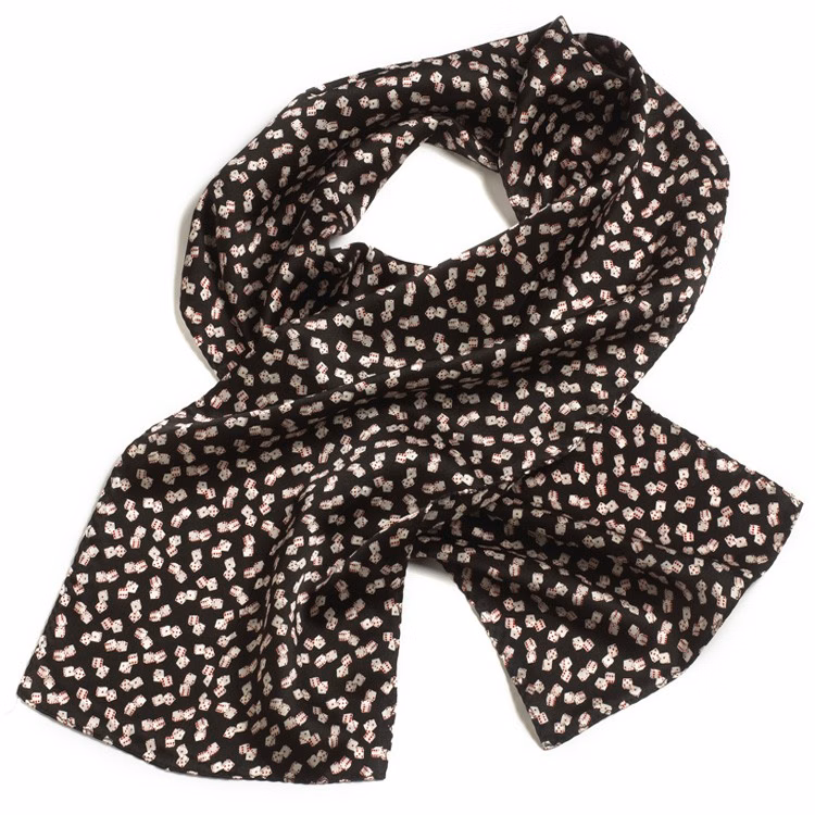 High Roller Ladies Silk Scarf - 8"x45"