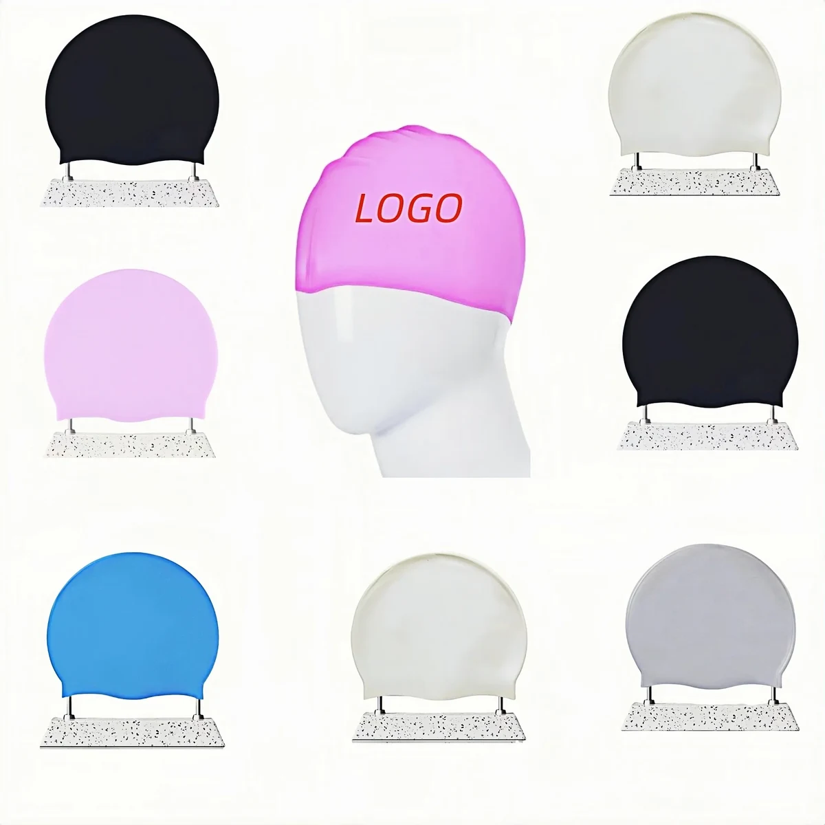 Premium Unisex Silicone Swim Cap 1