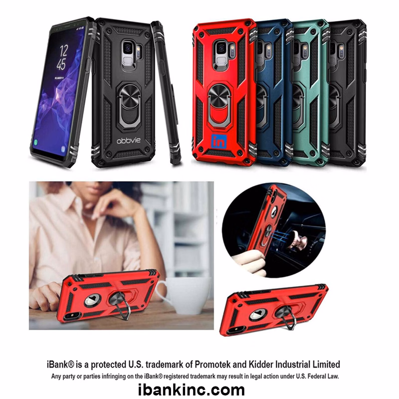 iBank ® Metal Ring Holder Kickstand Case compatible with iPhone 17/17 Pro/17 Pro Max. Free Shipping