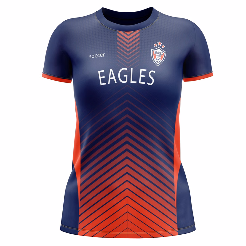 Women's Custom Full Sublimation Soccer Jersey - Interlock Fabric
