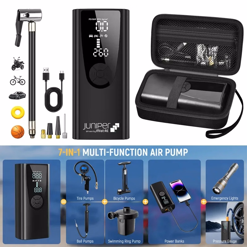 150PSI Portable Air Pump for Car Tires with Storage Case