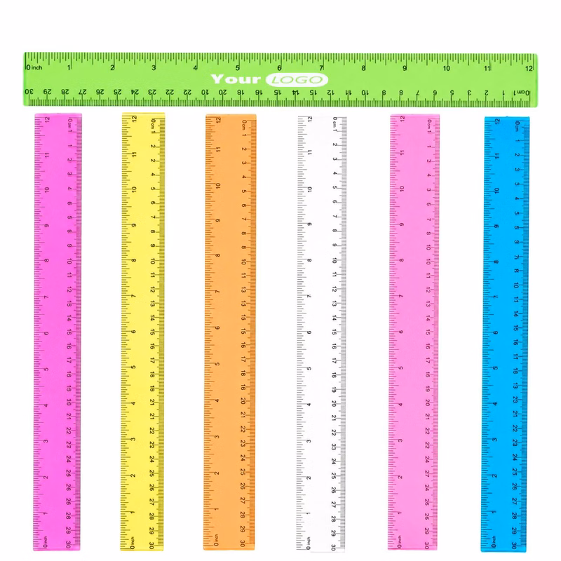 12 Inch Transparent Plastic Ruler