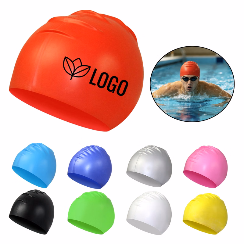 MOQ10 Stretch Silicone Swimming Cap