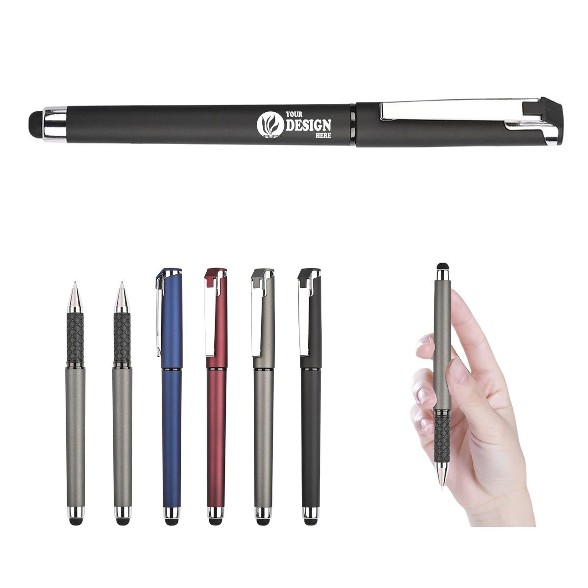 2 in 1 Ballpoint and Touch Pen, custom pen with logo imprint 1