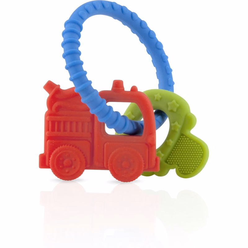 Nuby Chewy Charms Silicone Teethers - 100% Silicone