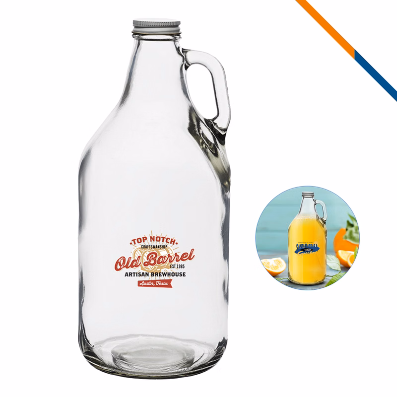 Olin Clear Glass Beer Growlers