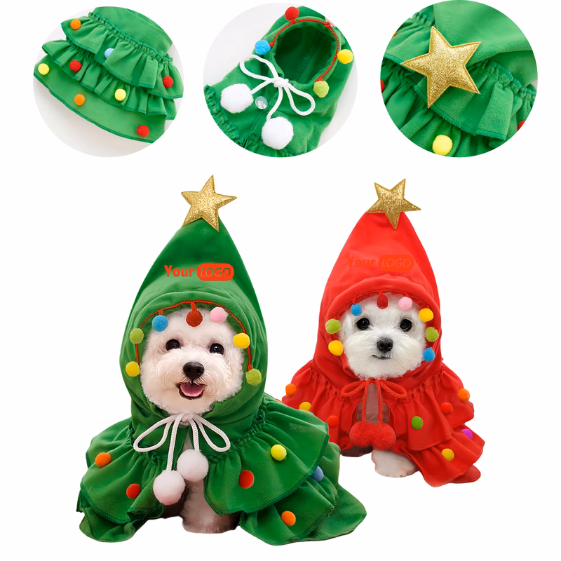Christmas Pet Shawl Apparel