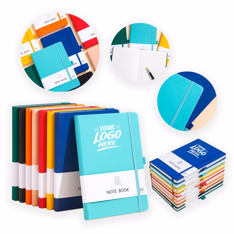 A5 PU Leather Hardcover Notebook 200 Pages Lined