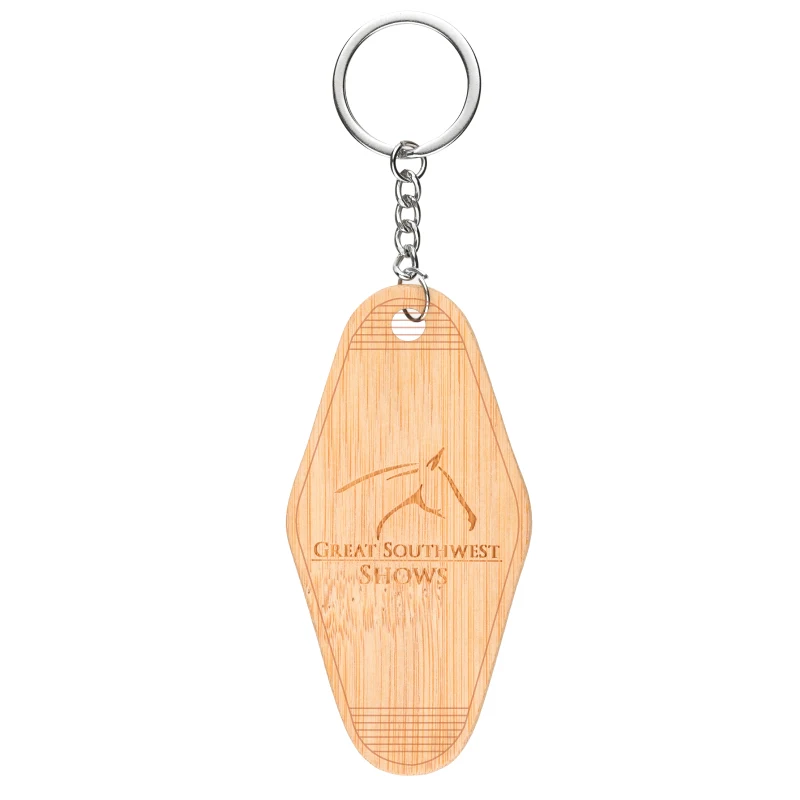 Bamboo Motel Style Keyring 1