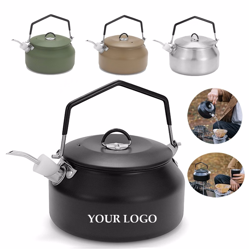 1L Portable Camping Coffee Maker Wear-resistant Water Kettle