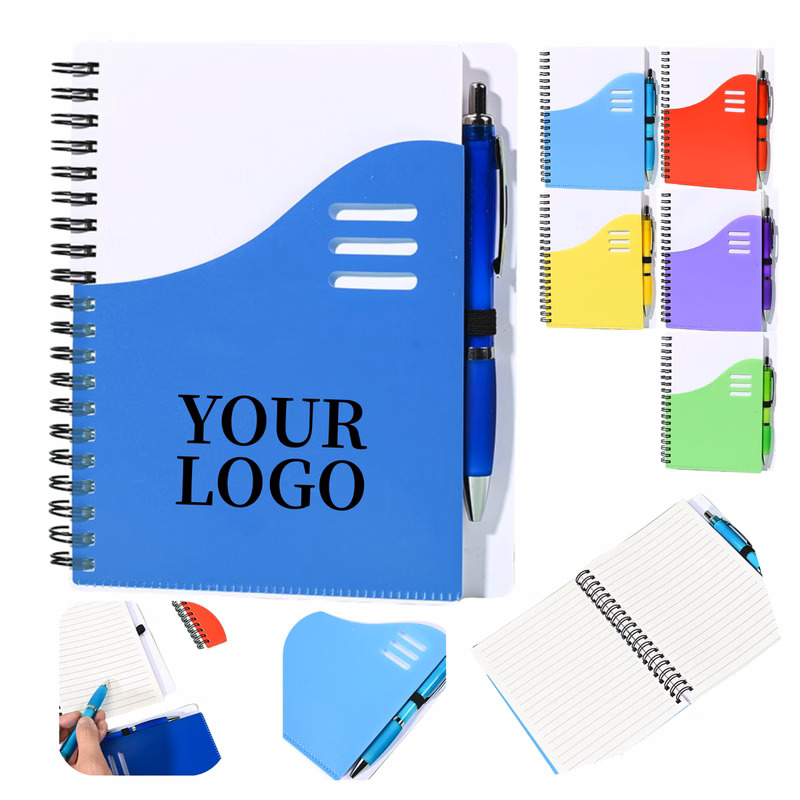 70-Sheet Spiral Notebook with Matching Ballpoint