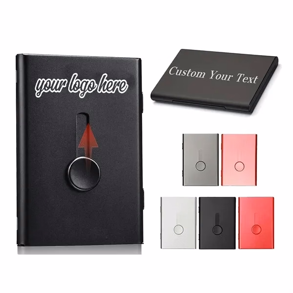 Metal Business Card Holder Case for Office, School and Events