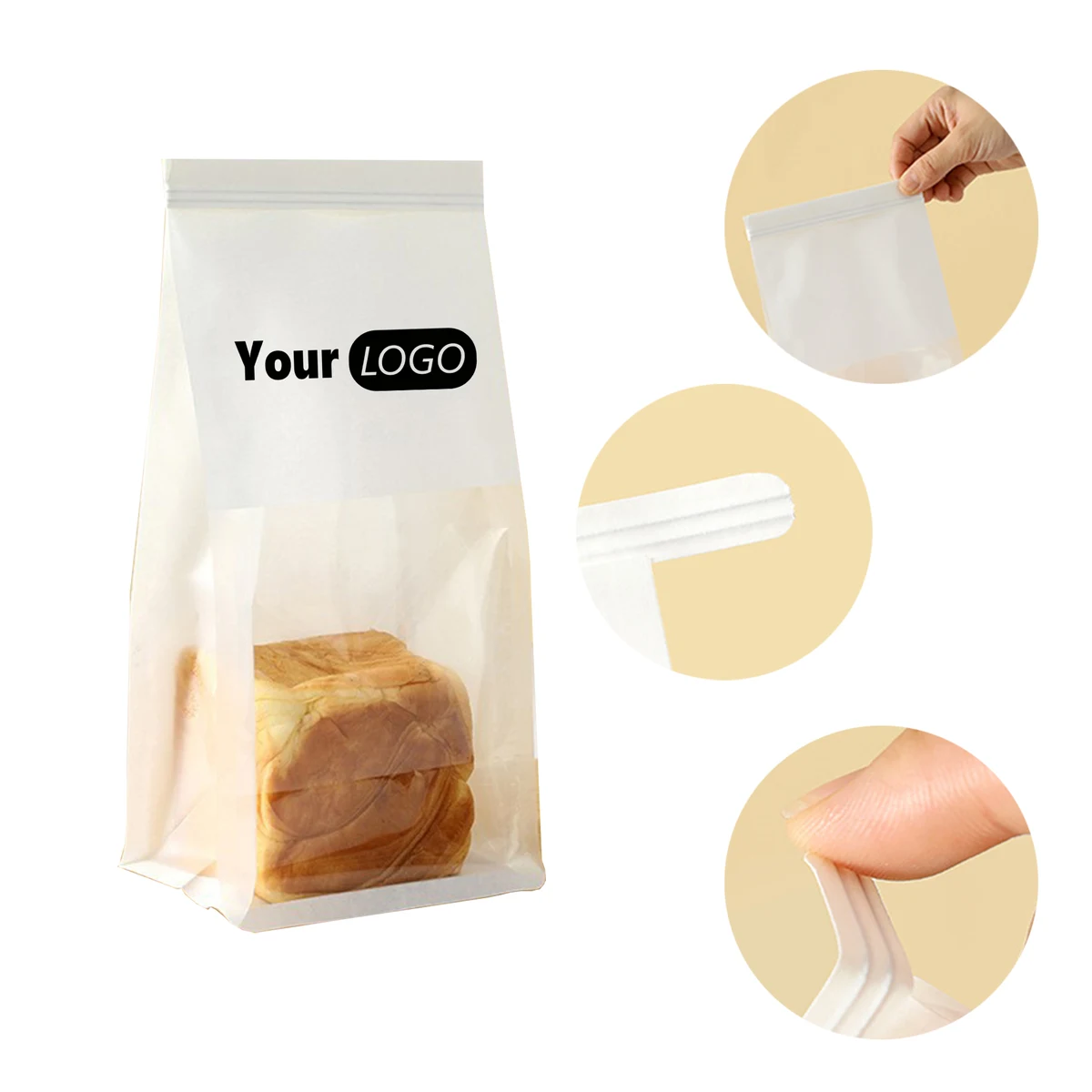 White Kraft-Paper Bread Bag 1