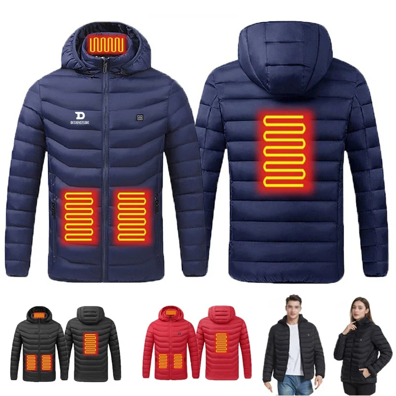 4 Area Heating Winter Jacket Waterproof Puffer Padding Jackets 1