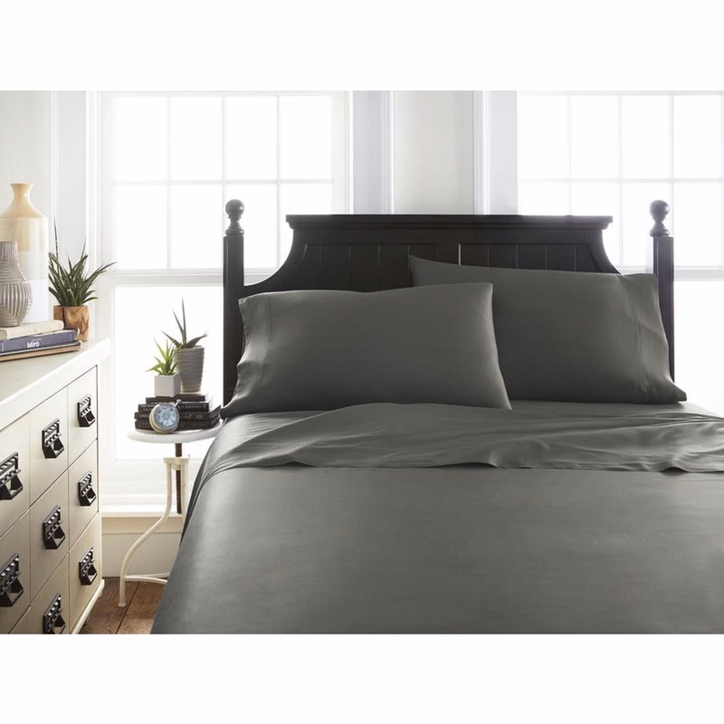 Bamboo Bed Sheet Sets - Gray Full 4 Piece
